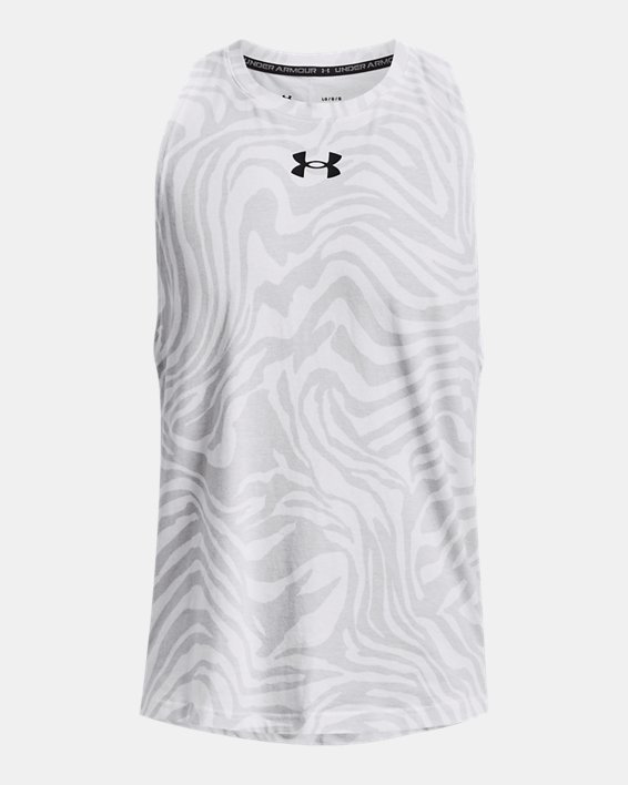 เสื้อกล้าม UA Baseline Printed สำหรับผู้ชาย in White image number 4